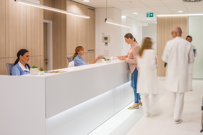Anmeldebereich im Krankenhaus